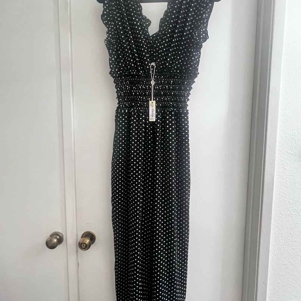 Black and White Polka Dot jumpsuit